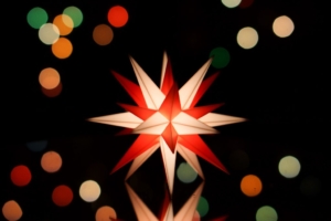 Christmas decorations at the church